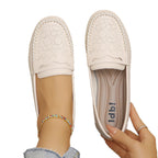 Damen Elegante Mokassins mit floralen Details R&B