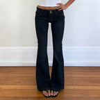 Damen Bootcut Jeans mit hohem Taillenbund und eleganter Nahtführung R&B