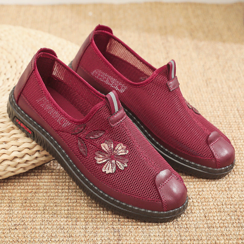 Damen Atmungsaktive Freizeitschuhe mit floralem Design