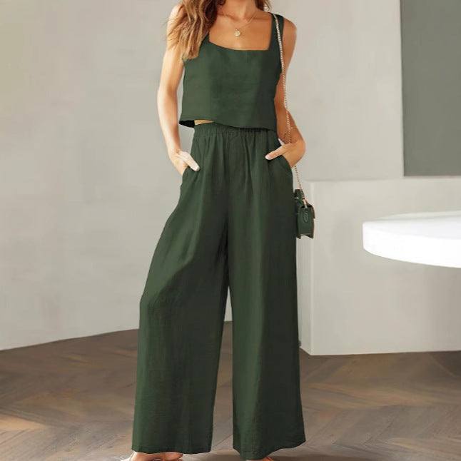 Damen luftiges Zwei-teiliges Ensemble mit lockerem Schnitt R&B