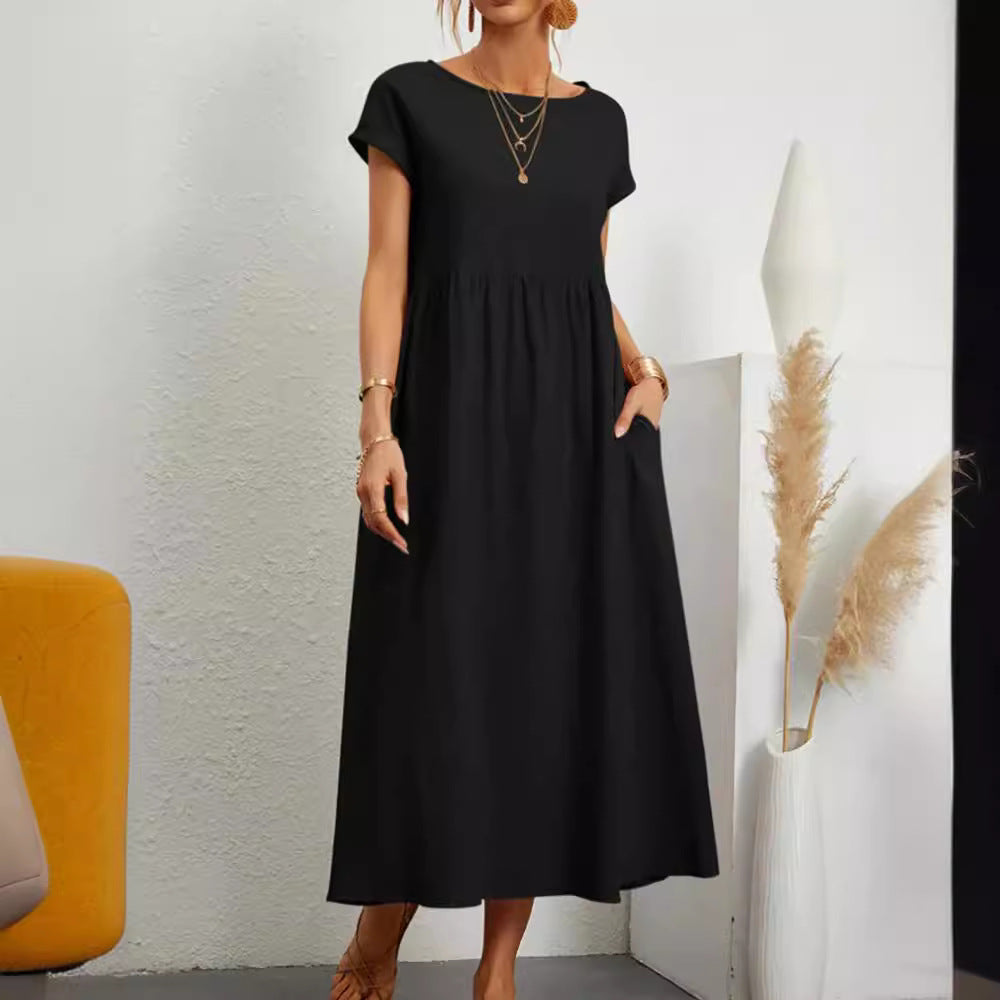 Damen Maxikleid aus leichtem, luftdurchlässigem Stoff R&B