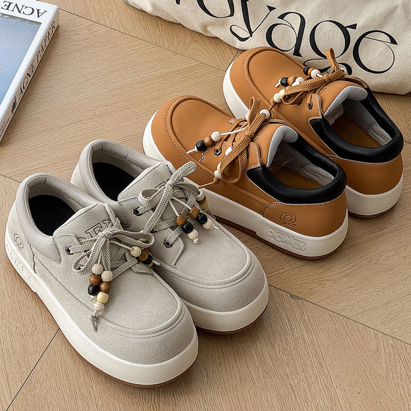 Damen modische Sneaker mit ornamentalen Schnürsenkeln R&B