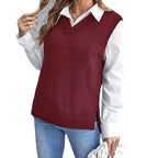 Damen elegante Strickweste R&B