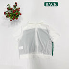 Damen Cropped Hemd mit elegantem Farbblockdesign R&B