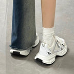 Damen Sportliche Sneakers mit atmungsaktiver Mesh-Oberfläche und dämpfender Sohle R&B
