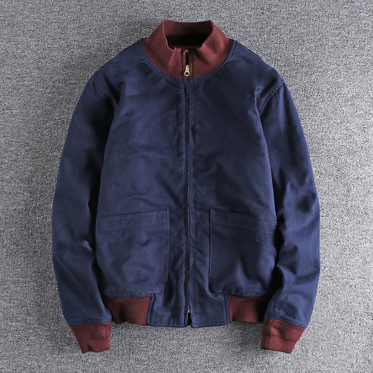 Damen Übergangsjacke mit hohem Kragen und praktischen Taschen R&B