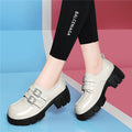 Damen Modische Plateau-Schnürschuhe mit doppeltem Riemenverschluss R&B