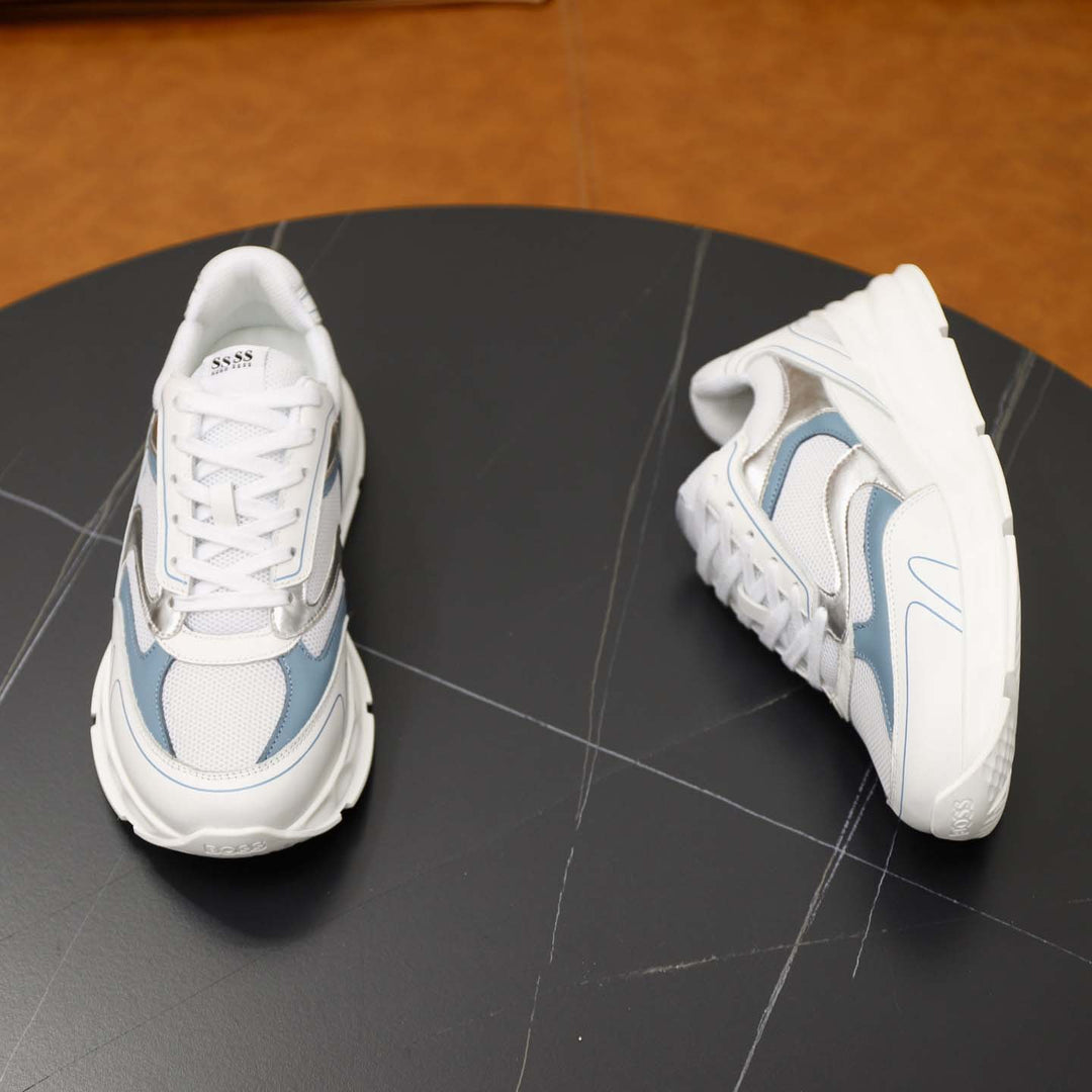 Damen Sportliche Dämpfungs Sneakers mit atmungsaktiver Oberflächenstruktur und modernem Design R&B