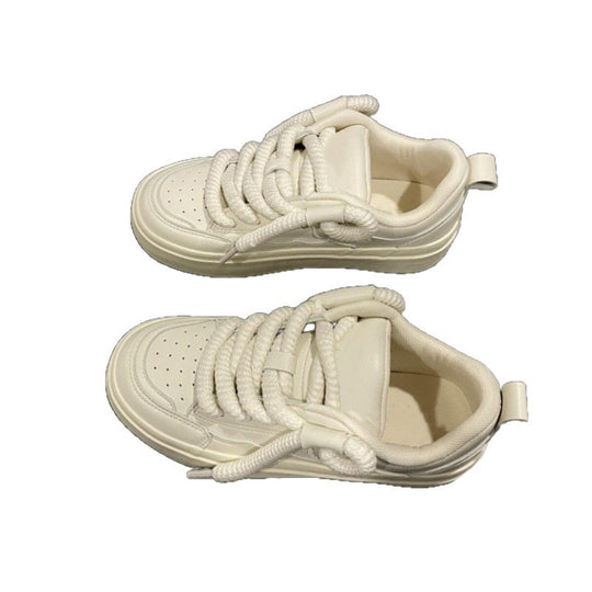 Damen Sneaker im minimalistischen Design mit doppelter Schnürung und gepolsterter Sohle R&B