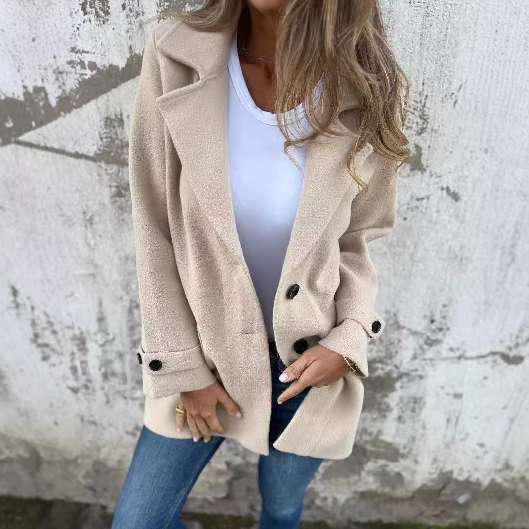 Damen schicker Wollmantel