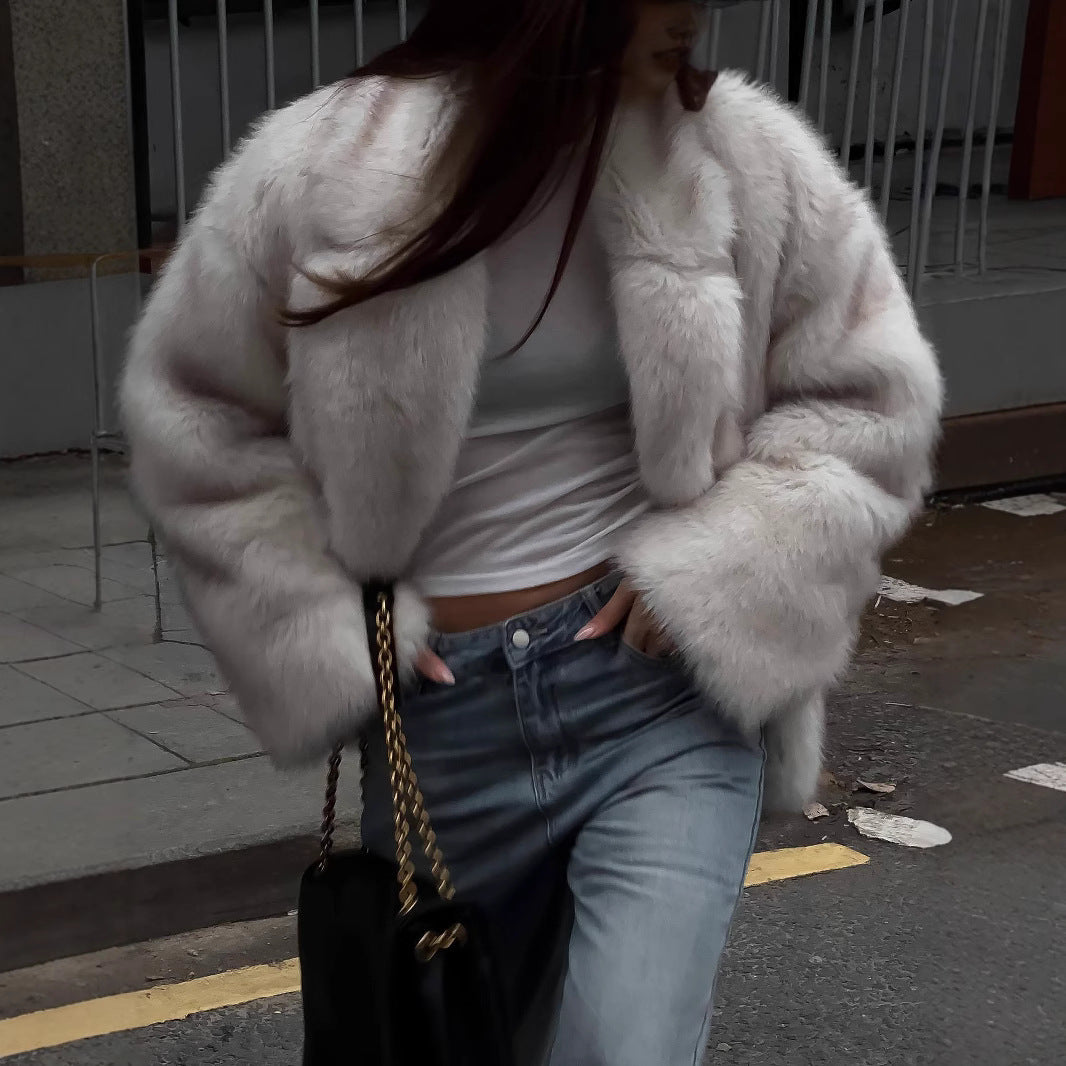 Damen Plüschjacke R&B
