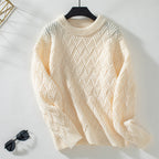 R&B | Einfarbiger Pullover Mit Weichem Stoff