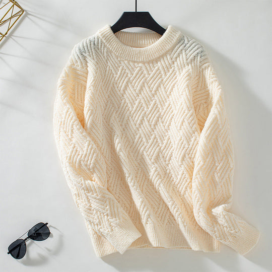 R&B | Einfarbiger Pullover Mit Weichem Stoff