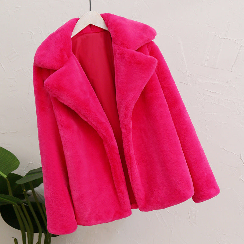 Damen Flauscher Mantel R&B