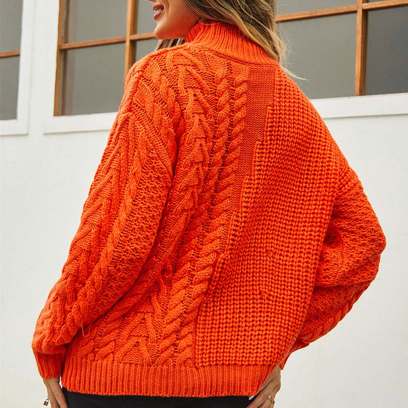 R&B | Kabellstrickpullover Acryl Bequem und Trendig