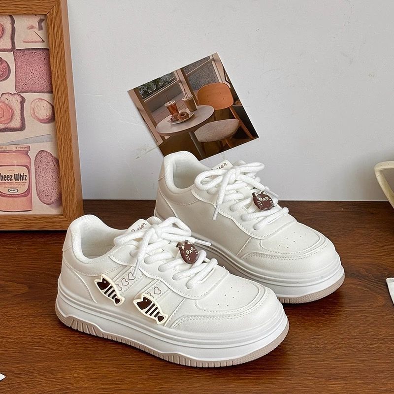 Damen Niedrigprofil Sneakers mit verspieltem Tiermotiv R&B
