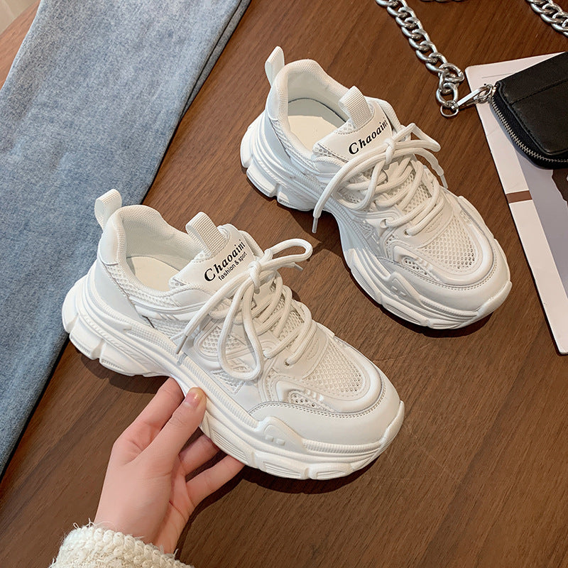 Damen Sportliche Lauf-Sneaker mit atmungsaktiver Mesh-Oberfläche und dämpfender Sohle R&B