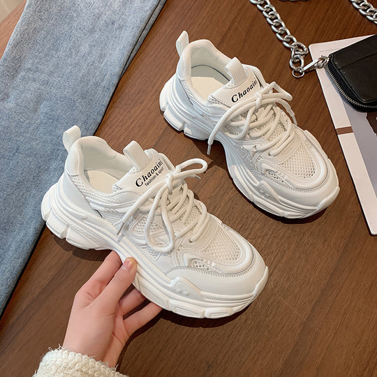 Damen Sportliche Lauf-Sneaker mit atmungsaktiver Mesh-Oberfläche und dämpfender Sohle R&B