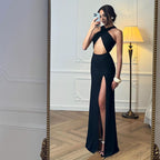 Damen Maxi-Kleid mit verführerischem Schnitt und modischen Cut-Outs R&B