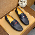Herren Mokassin aus hochwertigem Leder mit eleganter Ziernaht R&B