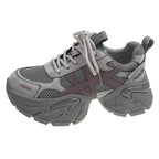 Damen modische Sneakers mit atmungsaktivem Mesh-Obermaterial und robustem Sohlenprofil R&B