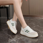 Damen trendige Plateausneaker mit atmungsaktiver Mesh-Oberfläche und dämpfender Sohle R&B