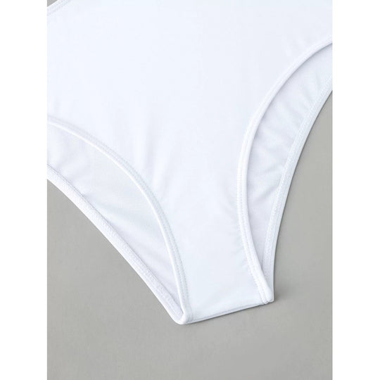 Damen Cut-Out Badeanzug mit modischem Ringdetail und figurformendem Schnitt R&B