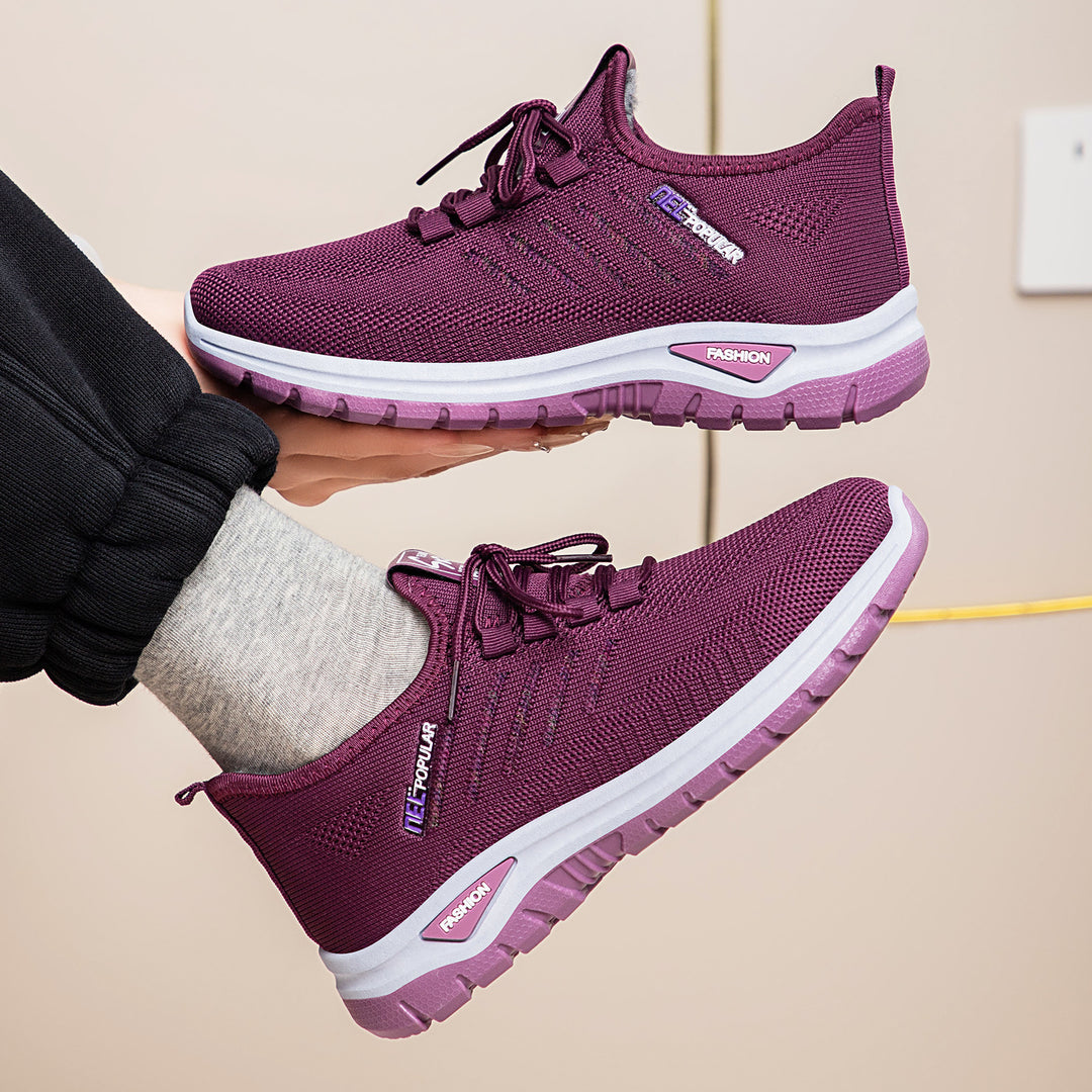Damen Sportliche atmungsaktive Sneakers mit dämpfender Sohle R&B
