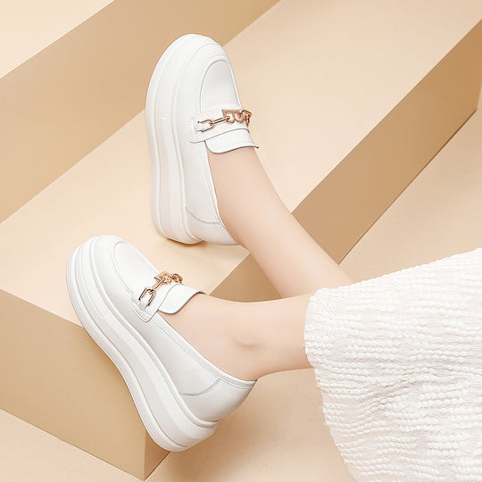 Damen modische Plateau-Schuhe mit eleganter Schnalle R&B