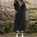 Damen Grobstrick-Kimono mit angesagtem Zopfmuster und praktischen Taschen R&B