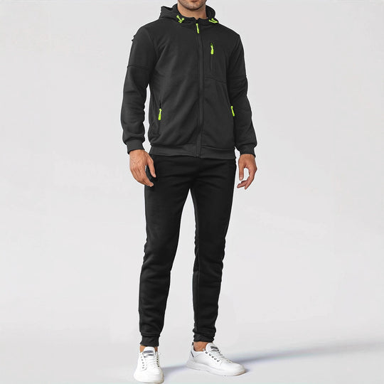 Herren Trainingsjacke mit praktischen Taschen und atmungsaktiver Funktion R&B