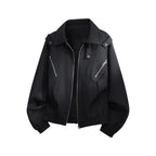 Damen stylische Windjacke mit funktionalen Reißverschlusstaschen und elastischen Bündchen R&B