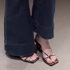 Damen Wedge-Sandalen mit elegantem Kreuzriemendesign R&B