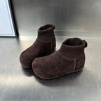 Damen Bequeme Winterboots mit elastischem Kragen und weichem Innenfutter R&B