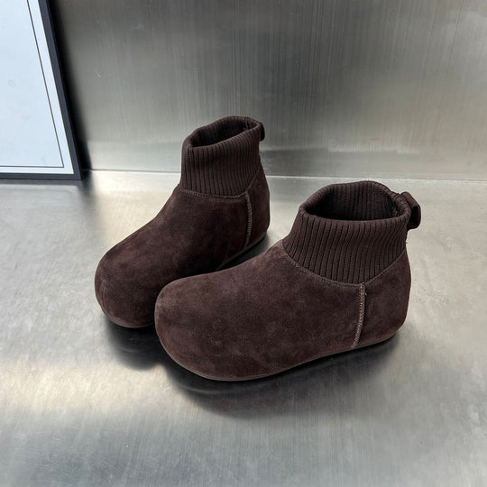 Damen Bequeme Winterboots mit elastischem Kragen und weichem Innenfutter R&B