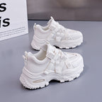 Damen Sportliche Sneakers mit atmungsaktivem Netzmaterial und stabiler Profilsohle R&B