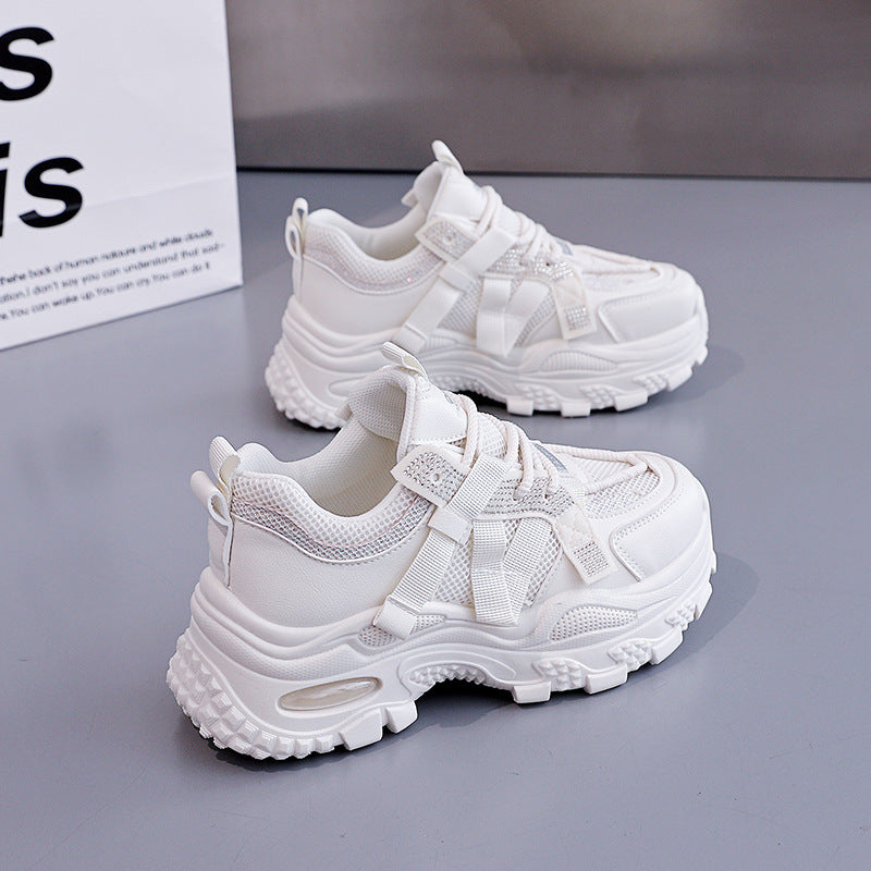 Damen Sportliche Sneakers mit atmungsaktivem Netzmaterial und stabiler Profilsohle R&B