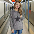 Damen lässiger Hoodie mit grafischem Motiv R&B