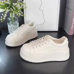 Damen modische Plateau Sneakers mit bequemer Innensohle und rutschfester Sohle R&B