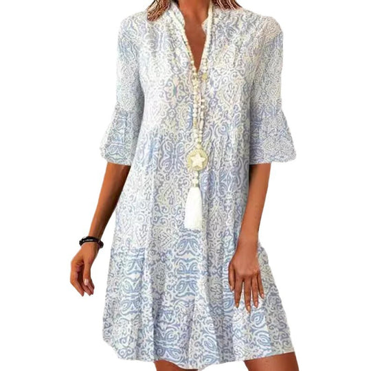 Damen Druckkleid R&B