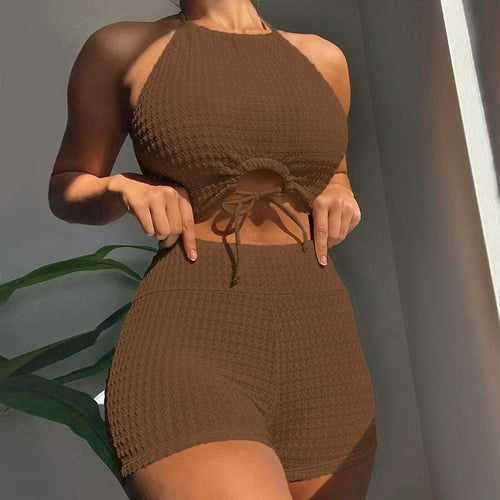Damen Bikini-Set mit modischem Knotendesign und bequemem Höschen R&B