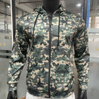 Herren Camouflage-Fleecejacke mit praktischen Taschen und verstellbarem Kordelzug R&B