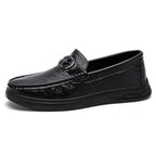 Herren elegante Mokassins mit modischem Design und hochwertigem Lederoberteil