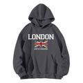 Damen Kapuzenpullover im urbanen London-Style mit Kängurutasche und gemütlichem Schnitt