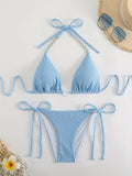 Damen Triangel-Bikini mit raffinierten Kettenakzenten R&B