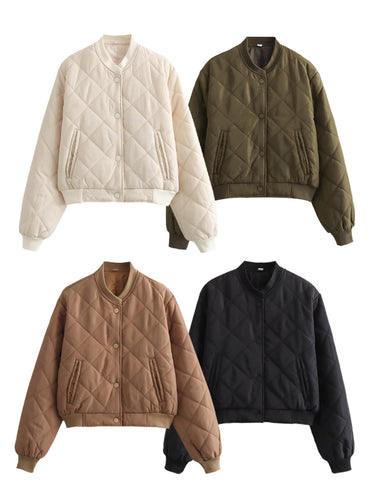 Damen gesteppte Übergangsjacke mit modernem Schnitt und praktischen Taschen R&B