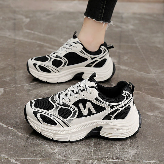 Damen Sportliche Laufschuhe mit atmungsaktivem Mesh-Obermaterial und dämpfender Sohle R&B