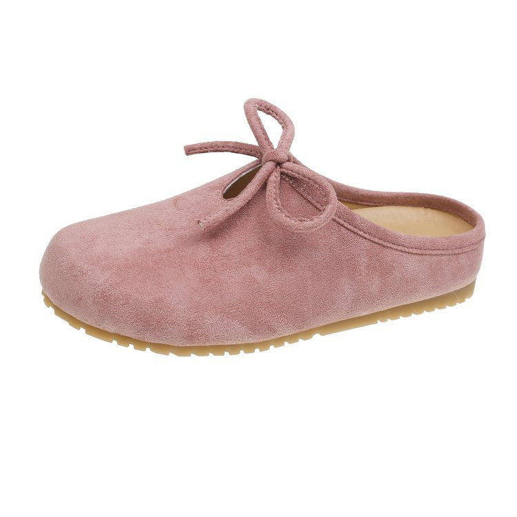 Damen hochwertige Slipper mit weichem Innensohle und dekorativem Schleifchen R&B