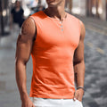 Herren Tanktop mit ausgewogenem Schnitt und praktischen Druckknöpfen