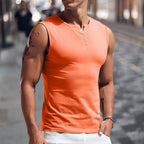 Herren Tanktop mit ausgewogenem Schnitt und praktischen Druckknöpfen